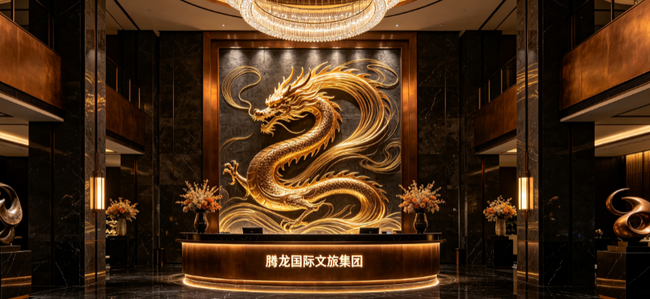 腾龙公司文旅集团-高端酒店大堂
